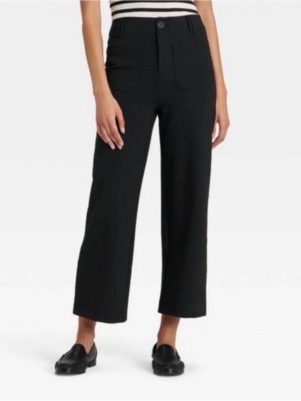 Women's High-Rise Cropped Pants - A New Day™ Black 12 - Never worn